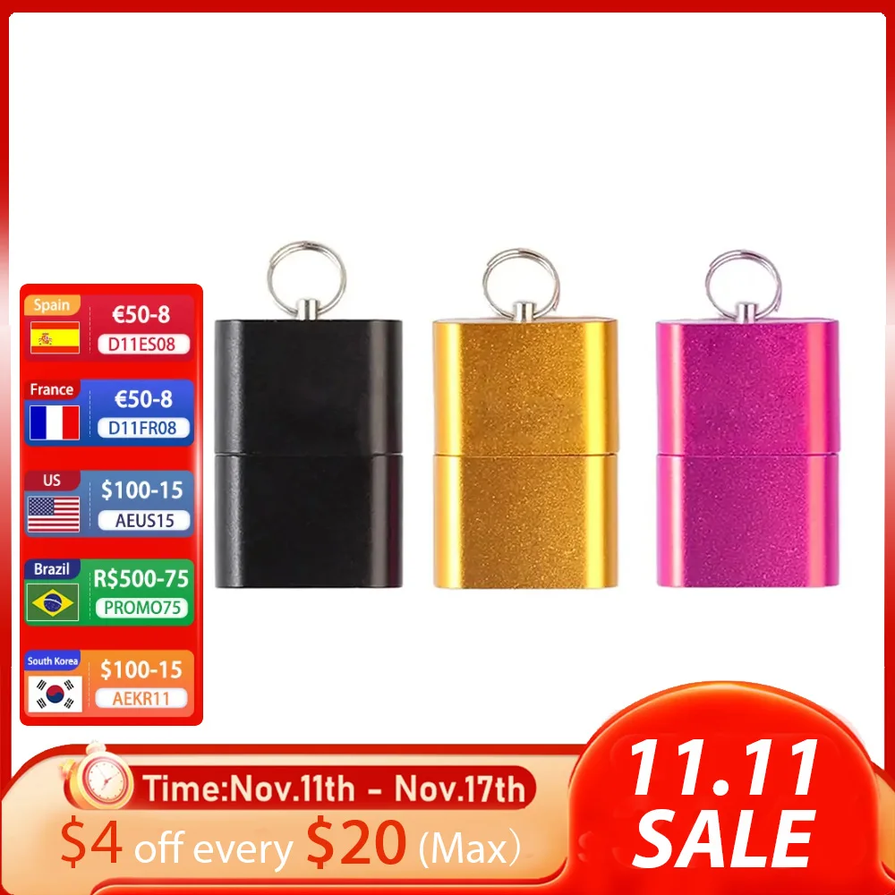 Mini USB 20 Aluminium Alloy Memory Card Reader