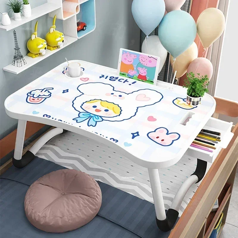Bed Small Tables Bedroom Writing Children's Tables Room Desks Children Furniture Home Laptop Table Children's Study Desk N