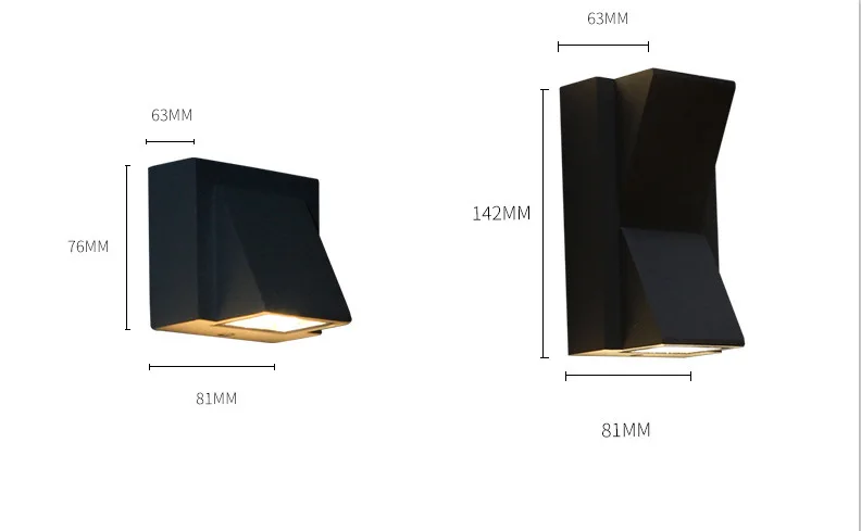 모던 LED 야외 방수 벽 램프, 위 아래 조명, 가정 조명, 베란다 정원 알루미늄 벽 조명, 통로 복도 스콘스