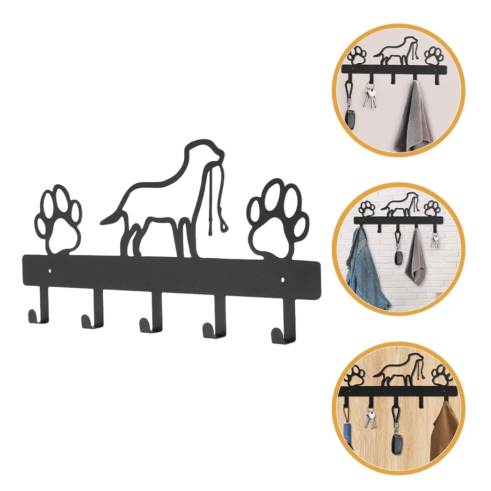 

Wrought Iron Dog Paw Hook Kitchen Wall Clothing Entry Hooks Coat Rack For Bedroom Mount