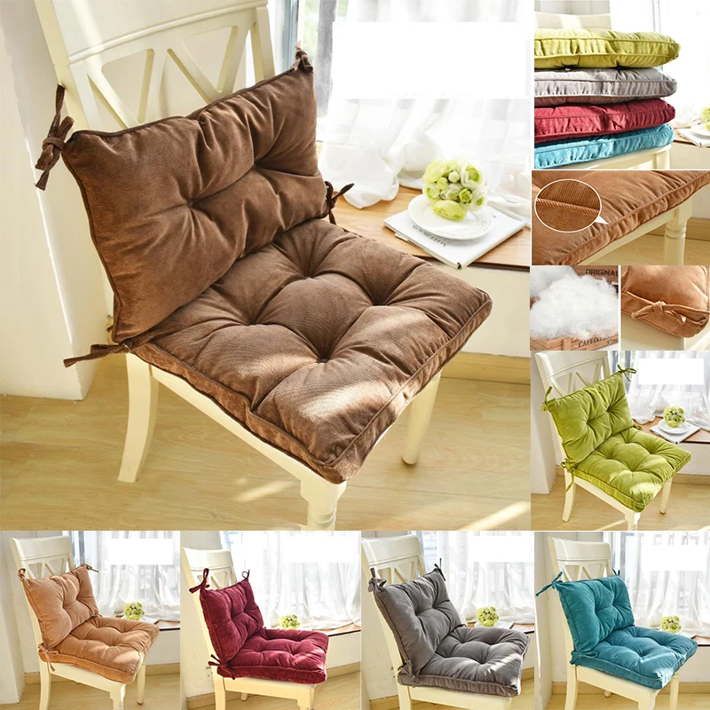 

Light Luxury Retro Style Thicken Corduroy Chair Cushion Fashion Pure Color Plush Chair Pad Tatami Bay Window Decor Back Cushion
