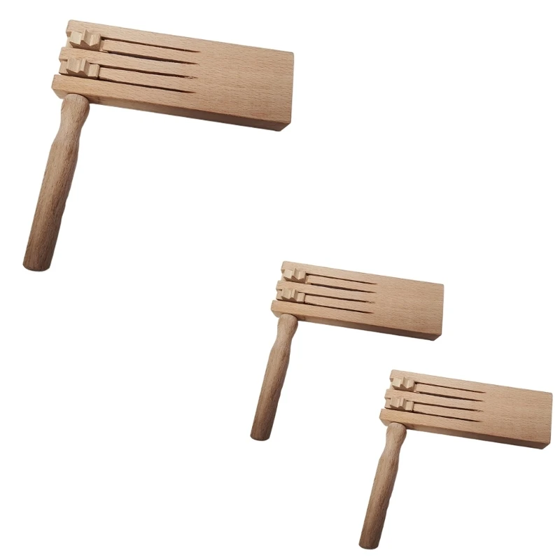 Description Picture 2 of itemWood Ratchet Noise Makers Mexicans Matraca Kids Percussion Wood Castanets Toy Spinner Rattle Soundboard Educational Toy
