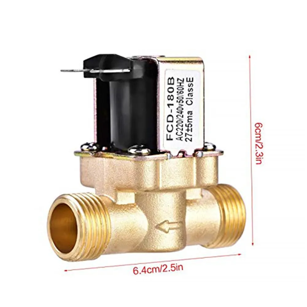 G1/2'' Brass electric solenoid valve N/C 12v 24v 220v G3/4'' Water Air Inlet Flow Switch for solar water heater valve