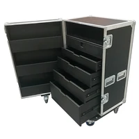 5 Drawer Backline Tool Flightcase With Storage Compartment 1