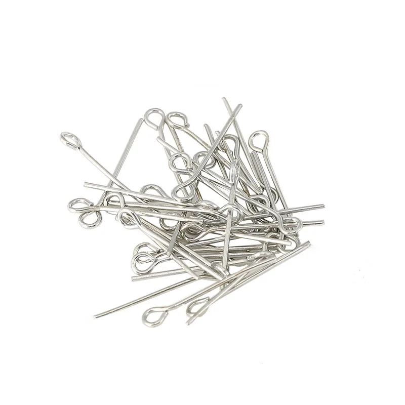 10pcs Real Pure Solid 925 Sterling Silver Needle Pins for DIY Jewelry Making Findings Earring Necklace Connector Part Base