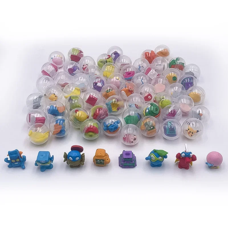 High End 45MM Mixed Twisted Egg for 2 Yuan Coin Operated Twisted Egg Machine Toy Mini Transparent Small