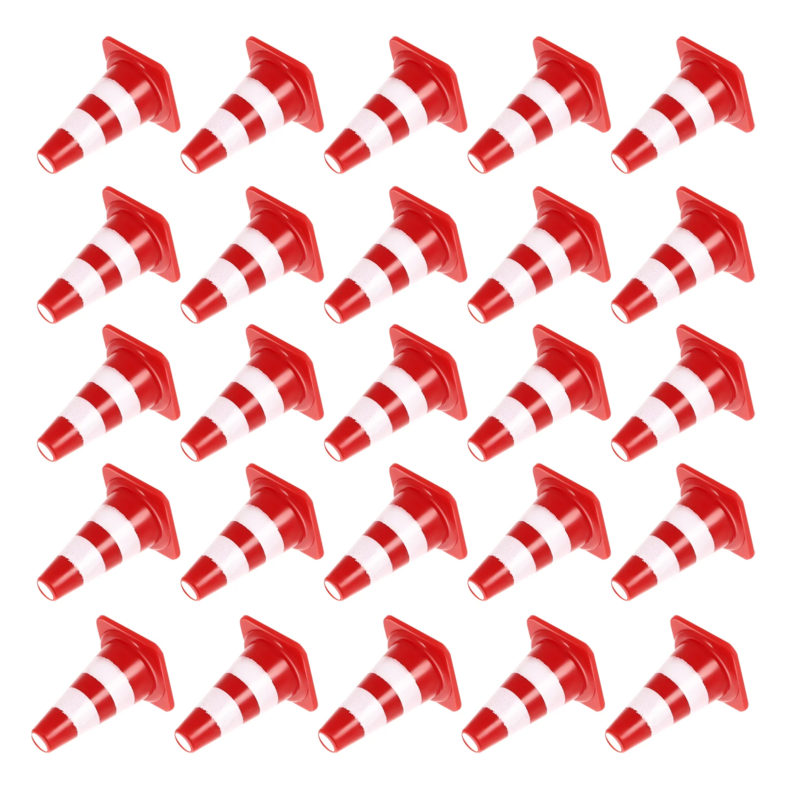 

Mini PlasticTraffic Cones Sport Training Roadblock Mini Traffic Signs Roadblock Toy for Kids Construction Car Theme Party