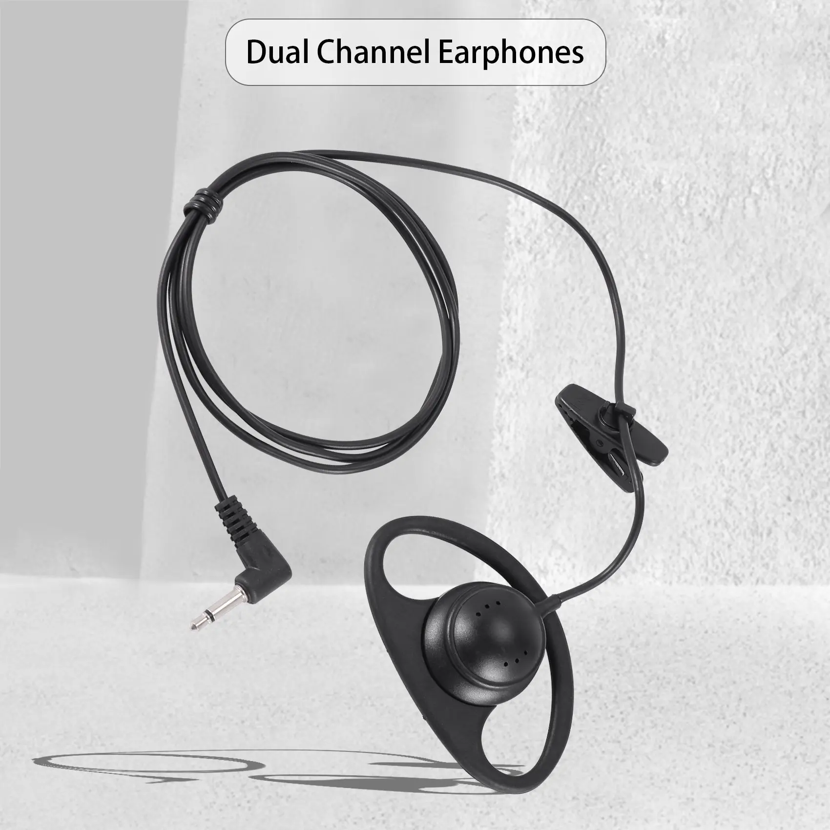 Mono Headphone Headphone Headset Earphone dual channel 3.5mm jack for Laptop PC Skype VoIP ICQ
