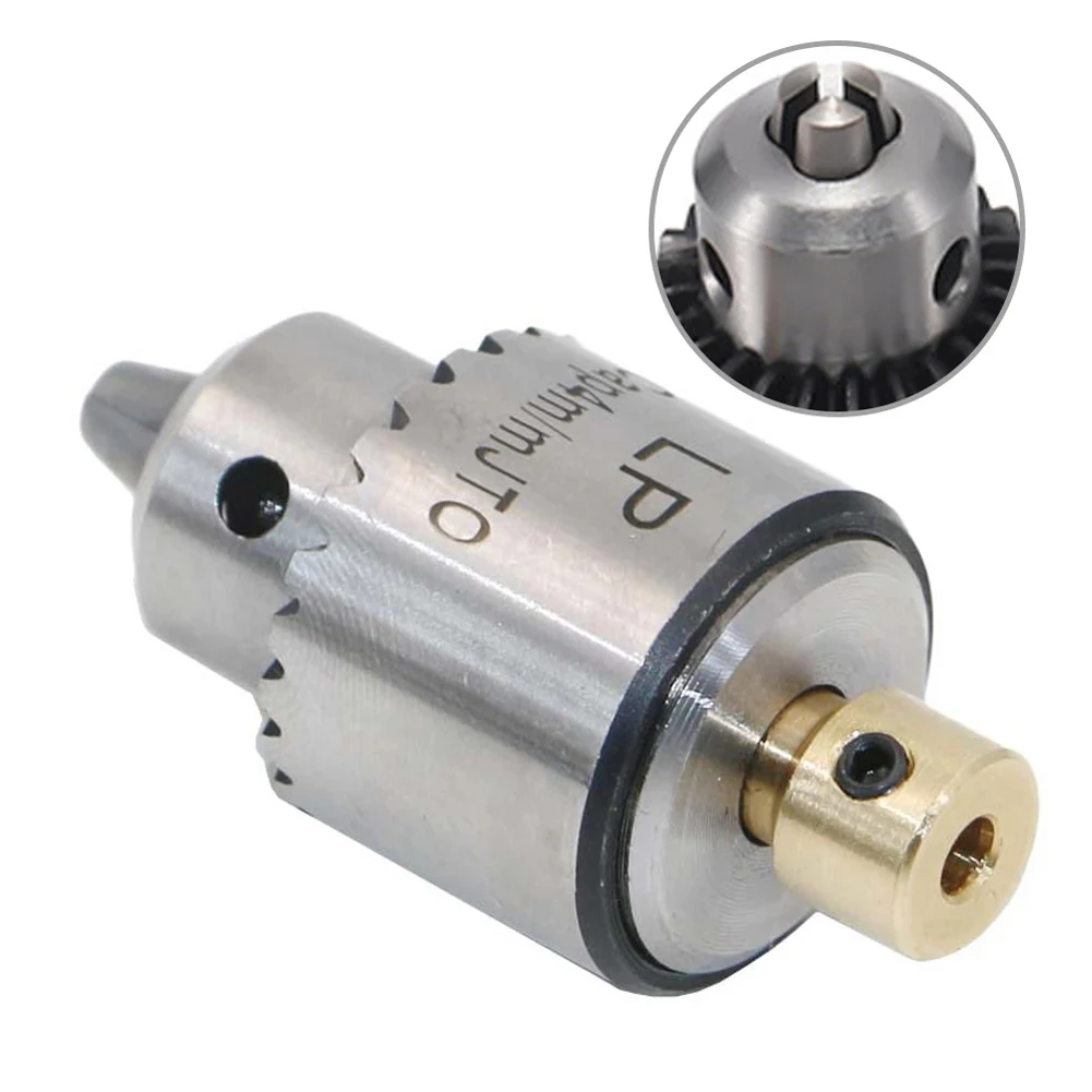 4PCS0.3-4mm Micro Electric Drill Motor Conversion Drill Chuck Key 3.17 Mm Shaft JT0 Taper Drill Chuck Connecting Rod Driver Tool