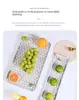 Fruit Cup Drain Tray Rectangular Bowl Rack Chopsticks Box Kitchen Storage Tray Water Cup Drain Tray Fruit Basket Tea Tray 5