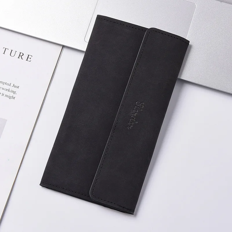 New 2025 Unisex Long Wallet with Buckle Multi Card Slots Thin Cardholder