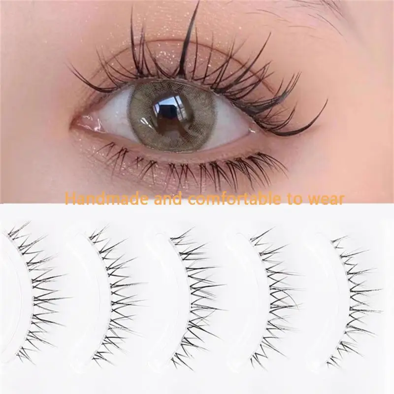 

5 Pairs 3D False Eyelashes Natural Black Eyelash Makeup Tools Fishline Stem Simulation Fake Eyelash Extension Make Up Products