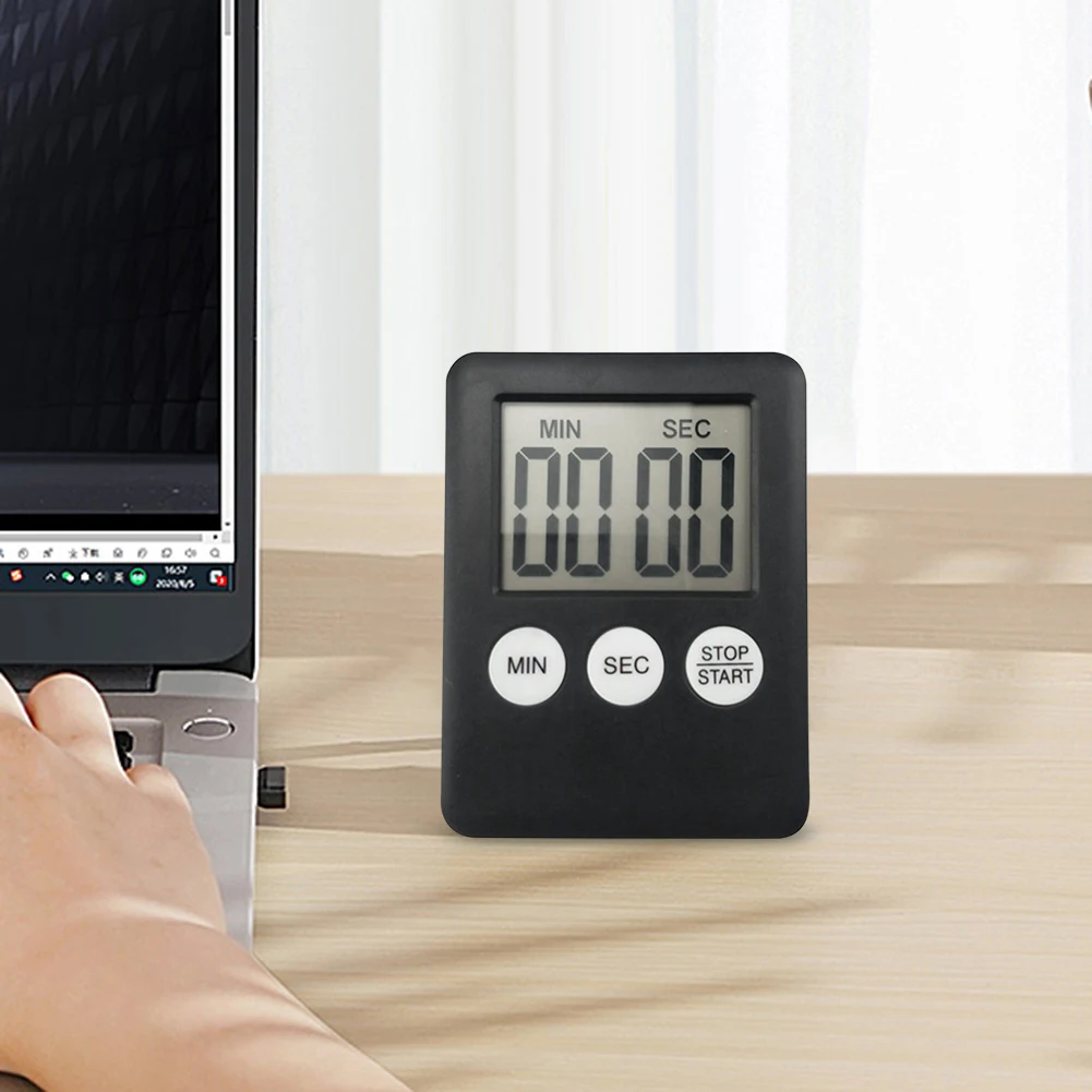 Digital Electronic Kitchen Timer Multi-Function Electronic Timer Stopwatch Magnetic for Sports Exercise Baking Cooking