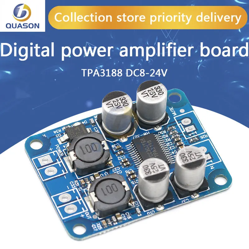 DC8 24V tpa3118 pbtl 60w mono amplificador de áudio digital placa