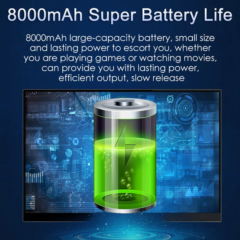 ޴  ġ ũ, PC Ʈ Xbox PS4/5 ġ, IPS 1080P 100% sRGB   ÷, 15.6 ġ, 8000mAh ͸