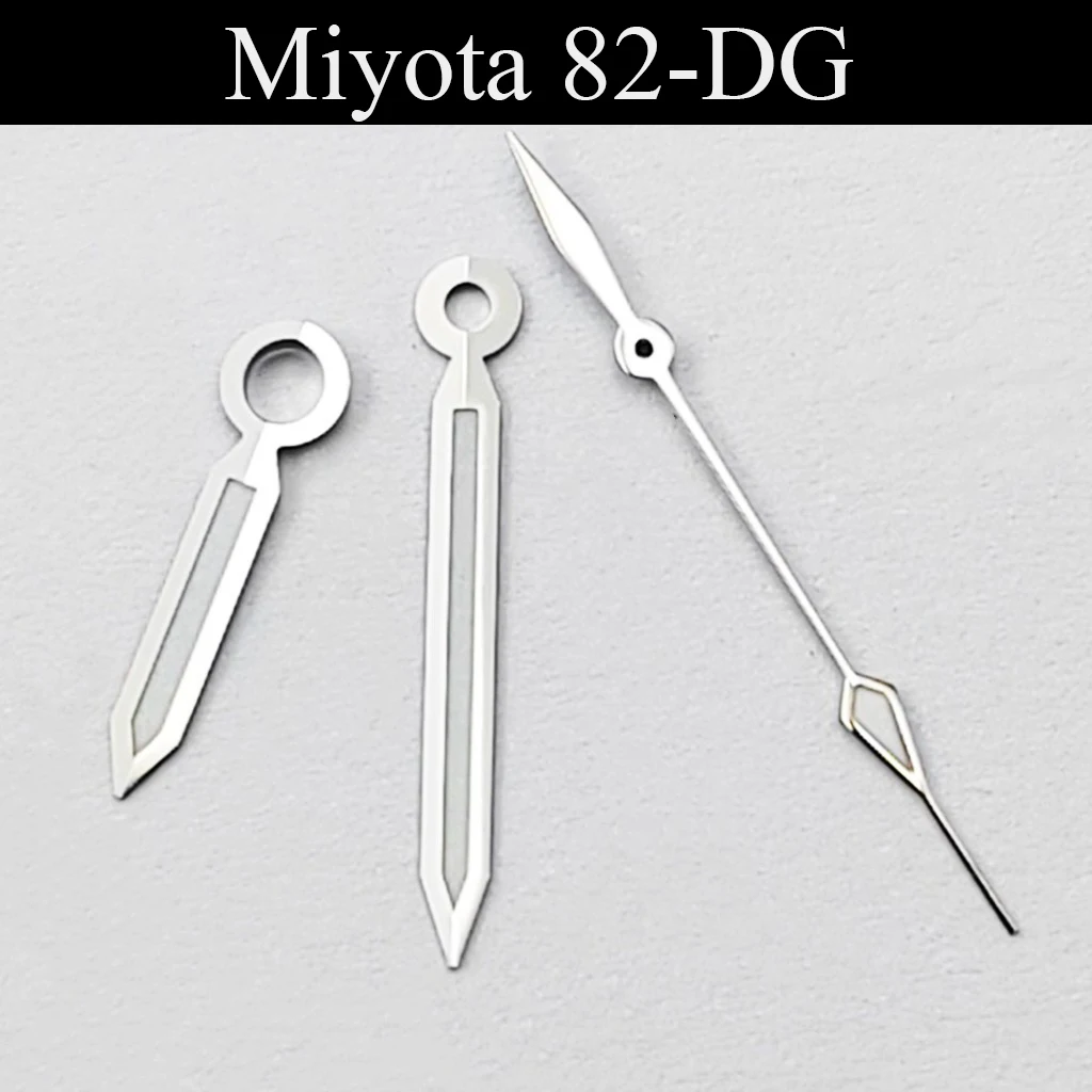 Luminous Green Watch Hands for Automatic Movements - Black Finish