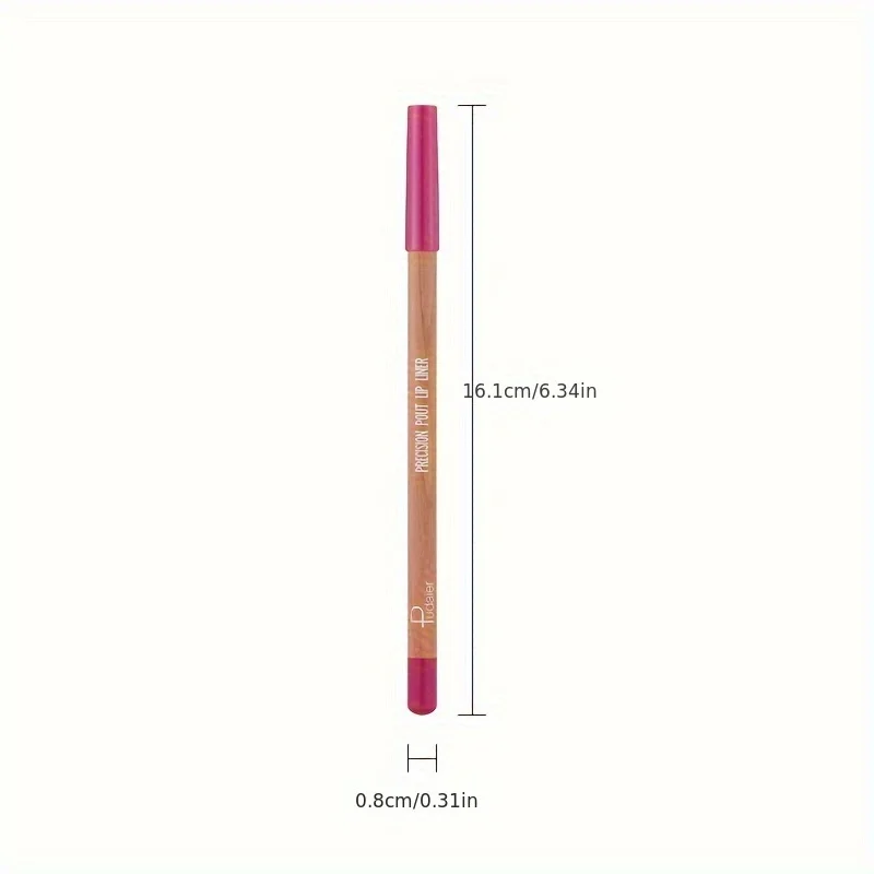 1pc Matte Lipstick & Liner Pen Waterproof Long-Lasting Non-Stick Berry Shades For All Skin Types Makeup Pencils For Women