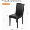 Dining Chairs Set of 4,Dining Room Chairs Upholstered PU Leather Kitchen Chair for Home Kitchen Bedroom Living Room Restaurant 3