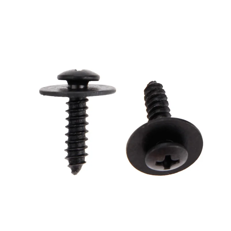 20Pcs Auto Car Body Fender Screws M6 Metal Rivet Fastener Cross Self Tapping Screws Fender Screw