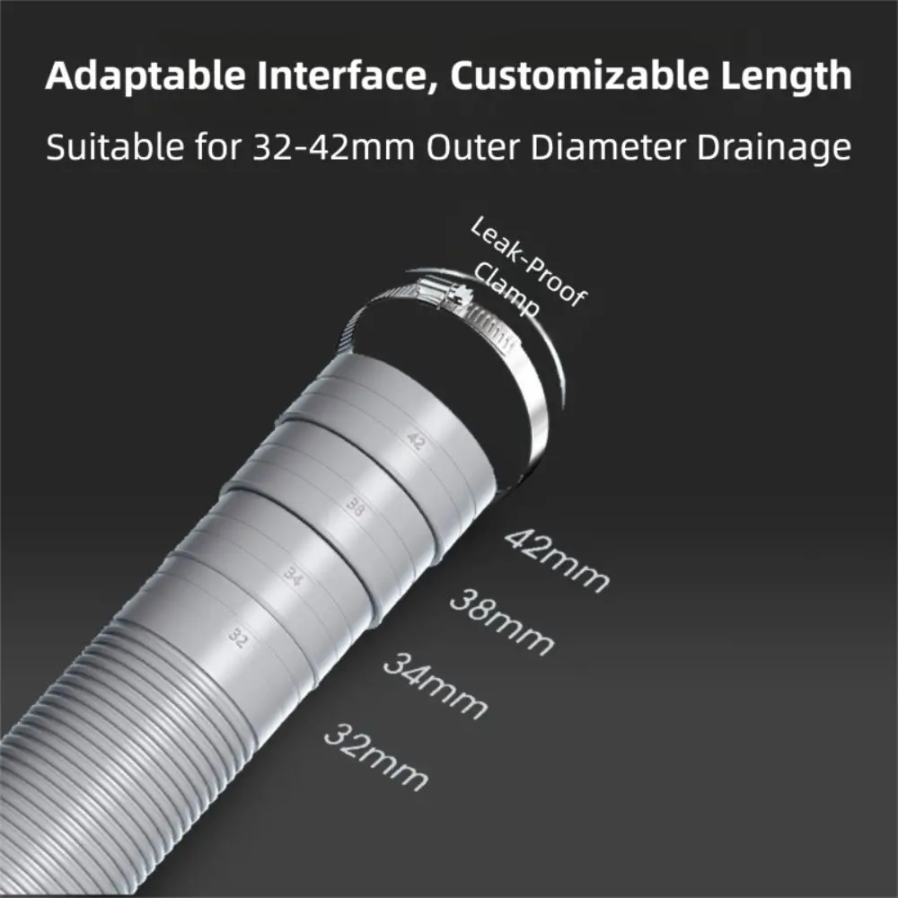 Professional EVA Washing Machine Drain Hose Corrugated Tube 1m 3m 5m Dishwasher Drain Hose Flexible Faucet Accessories Home