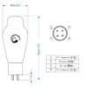 WE300B PLUS PSVANE Vacuum Tube Instead of 300B Precision Matching Original Authentic 5