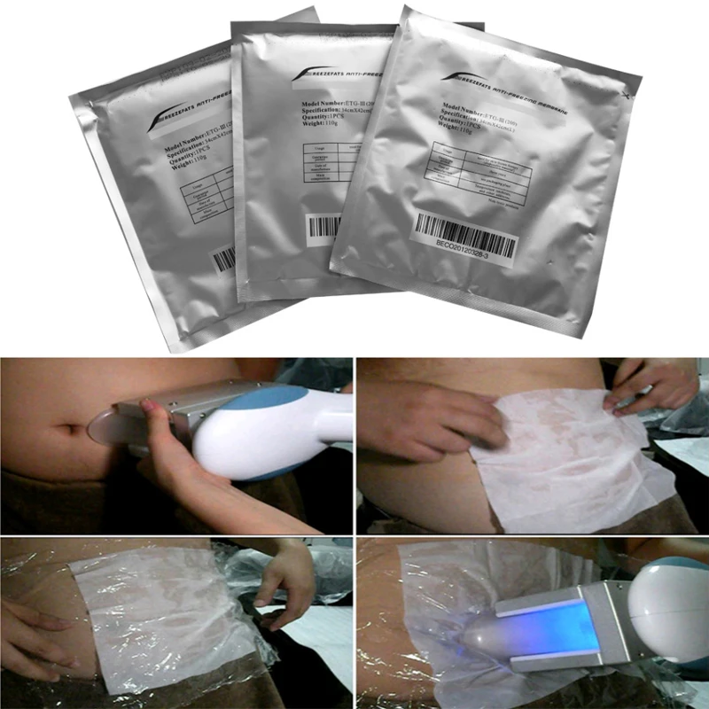 

10PCS Anti Freeze Membrane Cavitation Freeze Fat Cryo Cooling Weight Loss Therapy Cryolipolysis Pads Antifreeze Cooling Gel Film