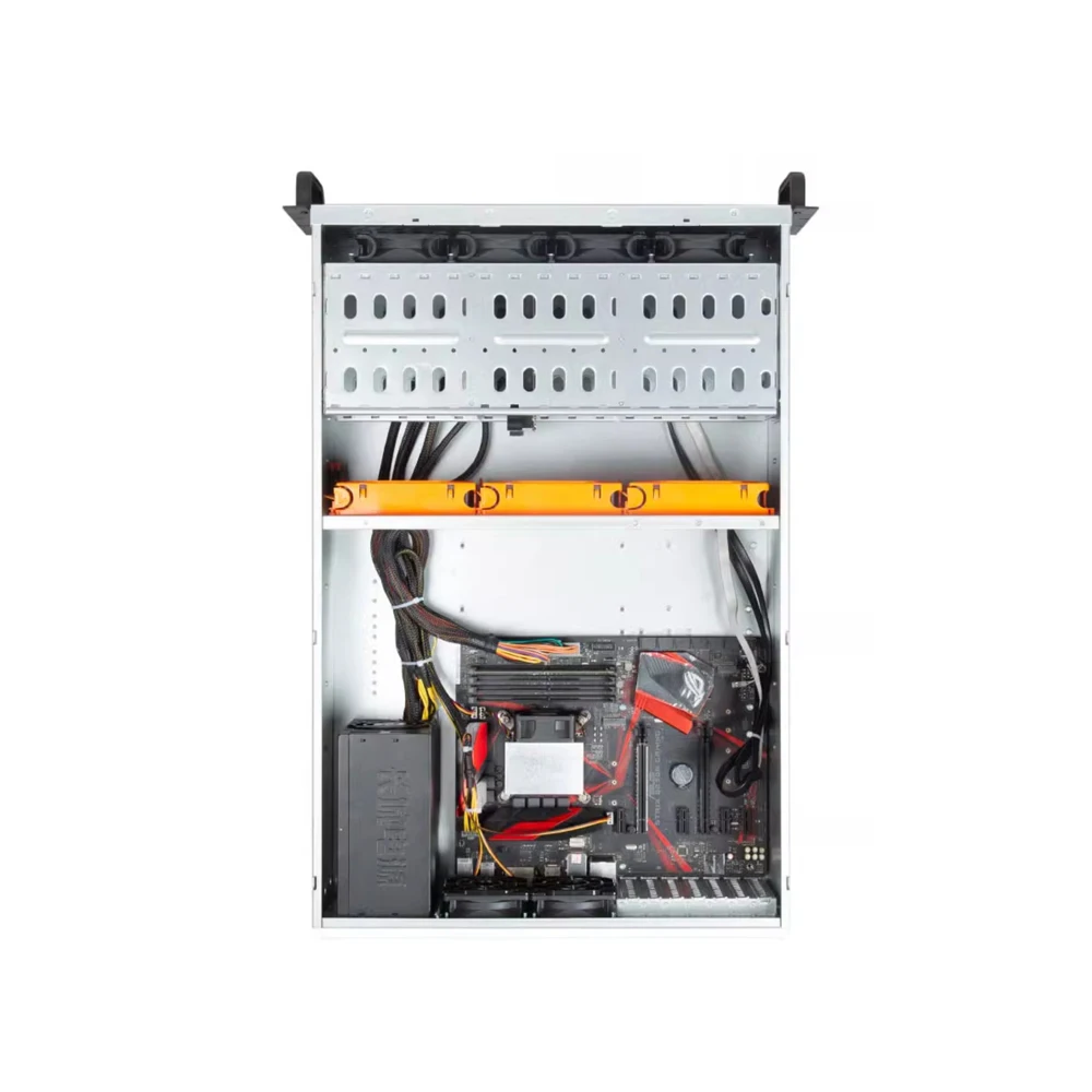 H4650 4U 15베이 랙마운트 서버 섀시 SGCC 스틸 4U 서버 케이스