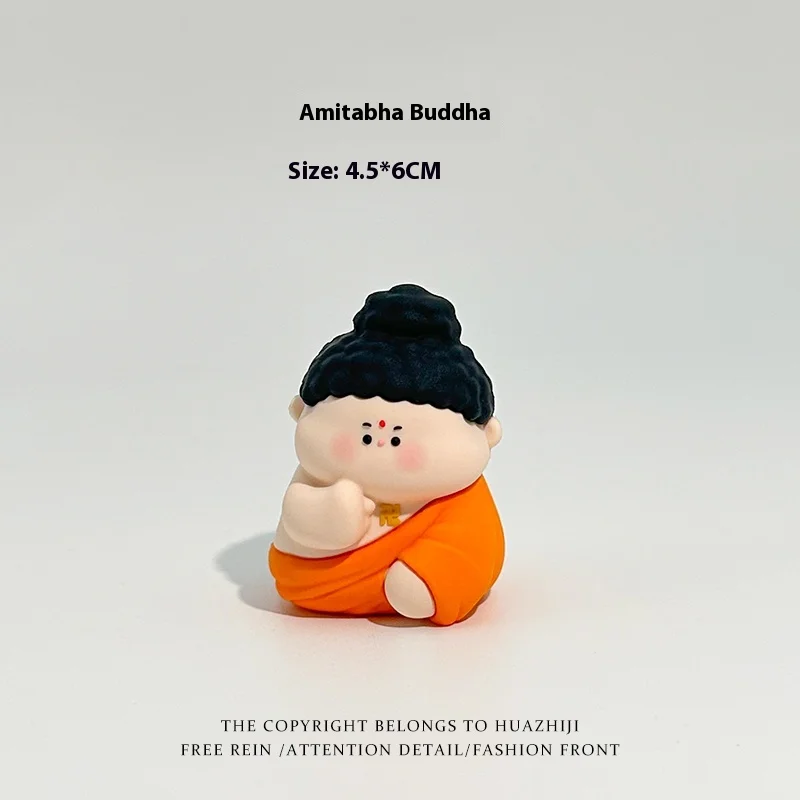Buddhist Pop Art Sculpture-Revolving Prayer Beads & Glow-In-Dark Base-Unique White Elephant Gift 3d Printed Resin Decor