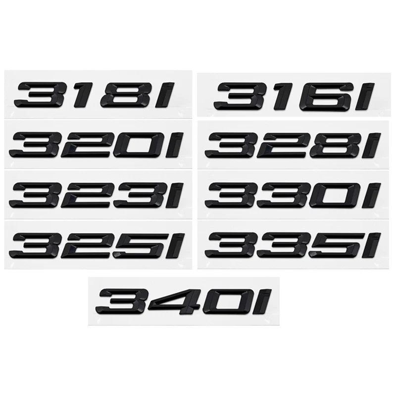

3D ABS Car Trunk Letters Logo Decals Badge Emblem Sticker For BMW 3 Series 320i 325i 328i 330i 335i E46 E90 E91 F30 318i 316i