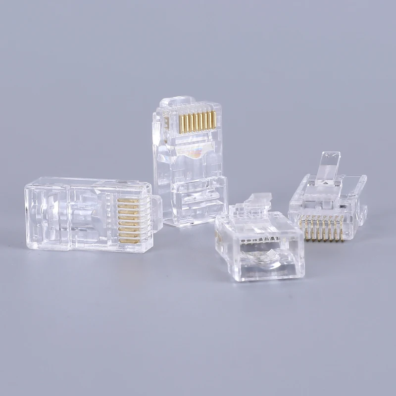 Фото Разъем Montions Rj45 Cat5e Cat6A, сетевой неэкранированный модульный разъем 8P8C для кабелей Ethernet №2