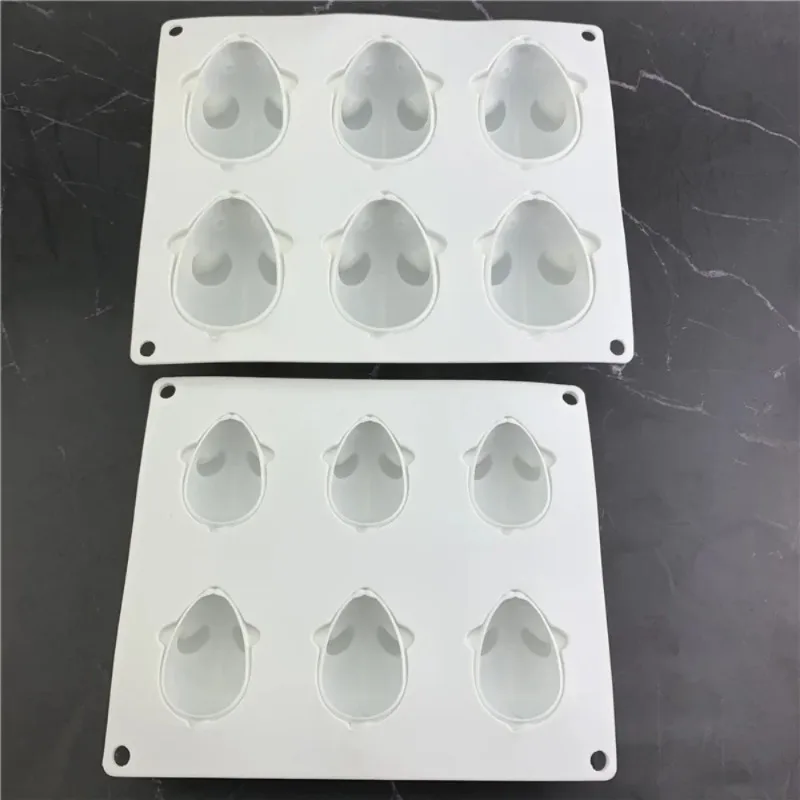 6 Cavity Mouse Mold Mousse Cake Dessert Baking Chocolate Silicone Mold Kitchen Baking Tray Fondant Cake Decorating Tool Cake