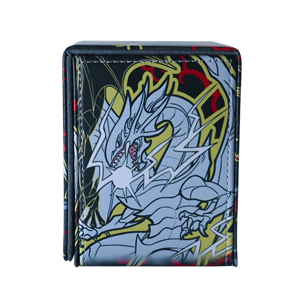 Yugioh Blue-Eyes White Dragon Deck Box Kisara Figures Yu-Gi-Oh! OCG Trading  Cards Protector Case Pu Leather Storage Box 100+ - AliExpress 26