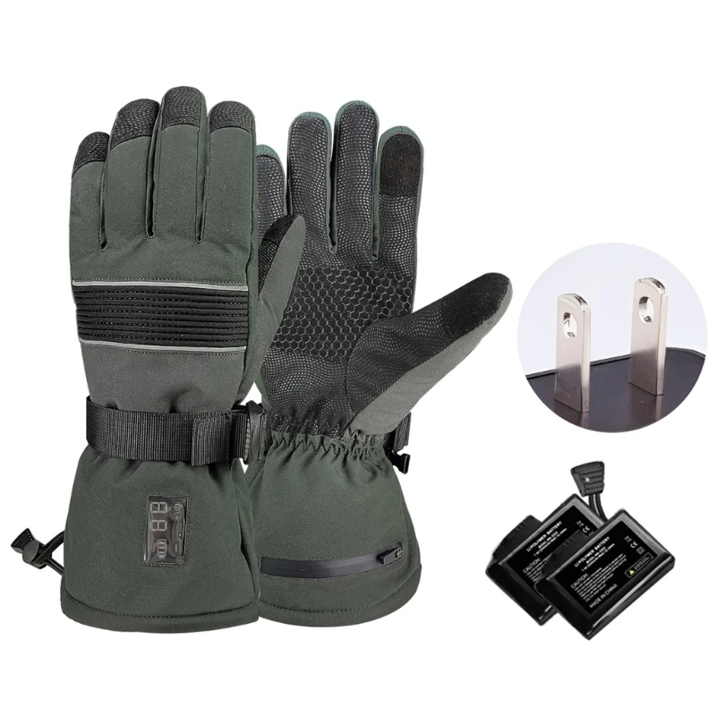

Touch Screens Thermal Gloves Windproof Winter Warm Gloves for Driving Skiing Motorbiking Heated Cycling Gloves