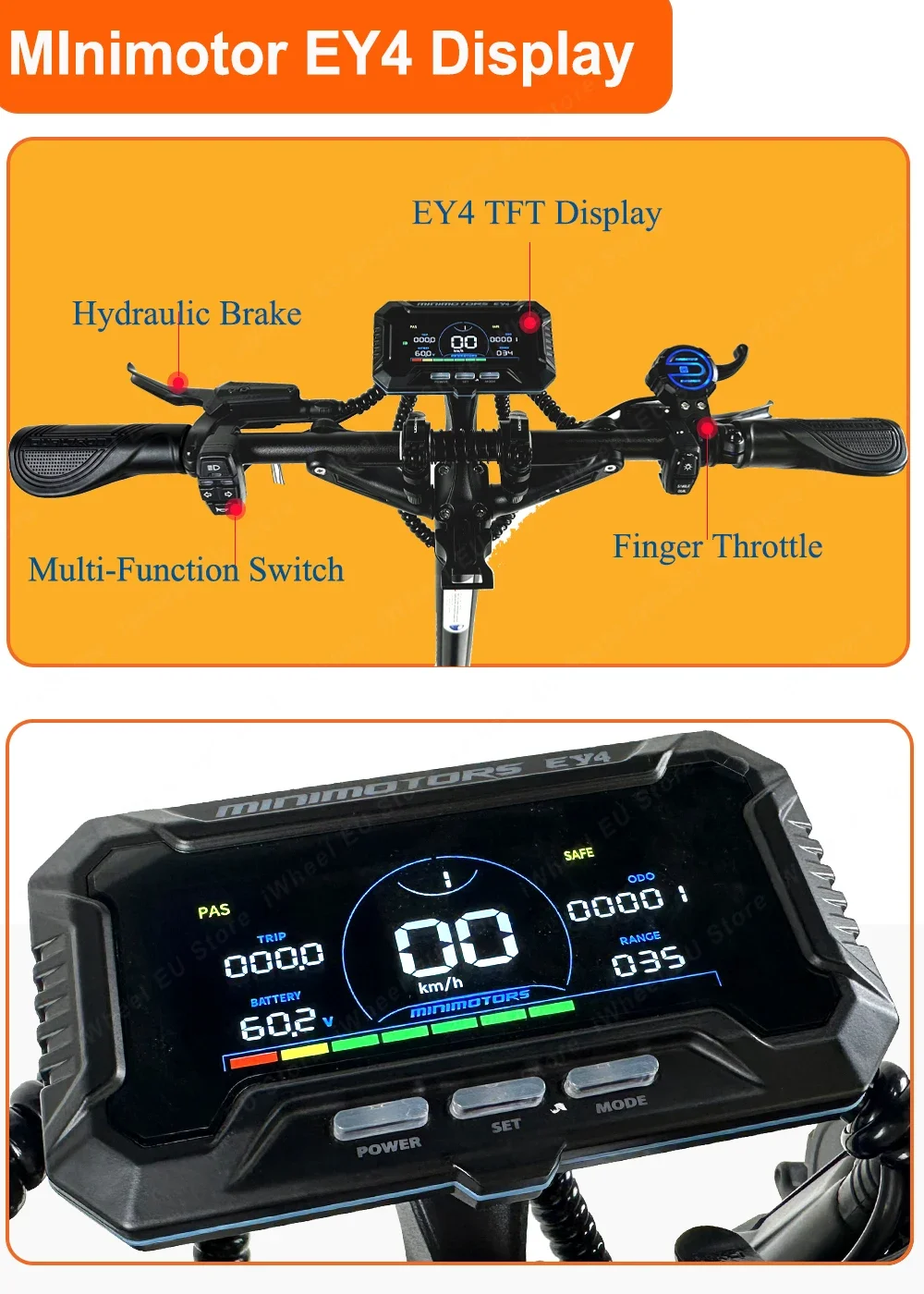 Gasgriff, Daumengashebel, EYE Throttle – Dualtron