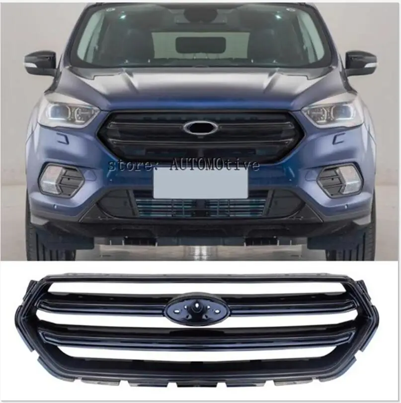 

2015 2016 2017 2018 Ford kuga Escape ABS Chrome Honey Bumper Mesh Grille ,Front Car Grill Grills