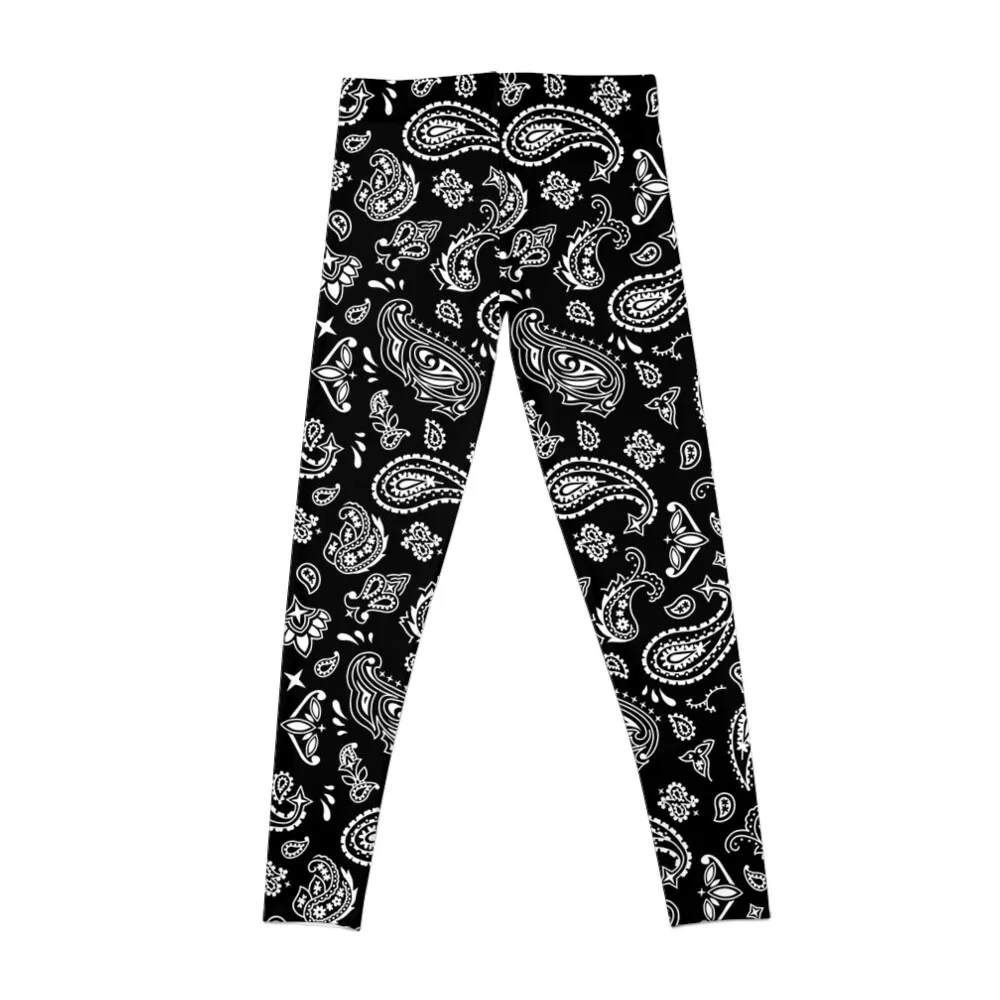 Classic Black OG Handkerchief Paisley Bandana Pattern Leggings Legging sport high waist Womens Leggings