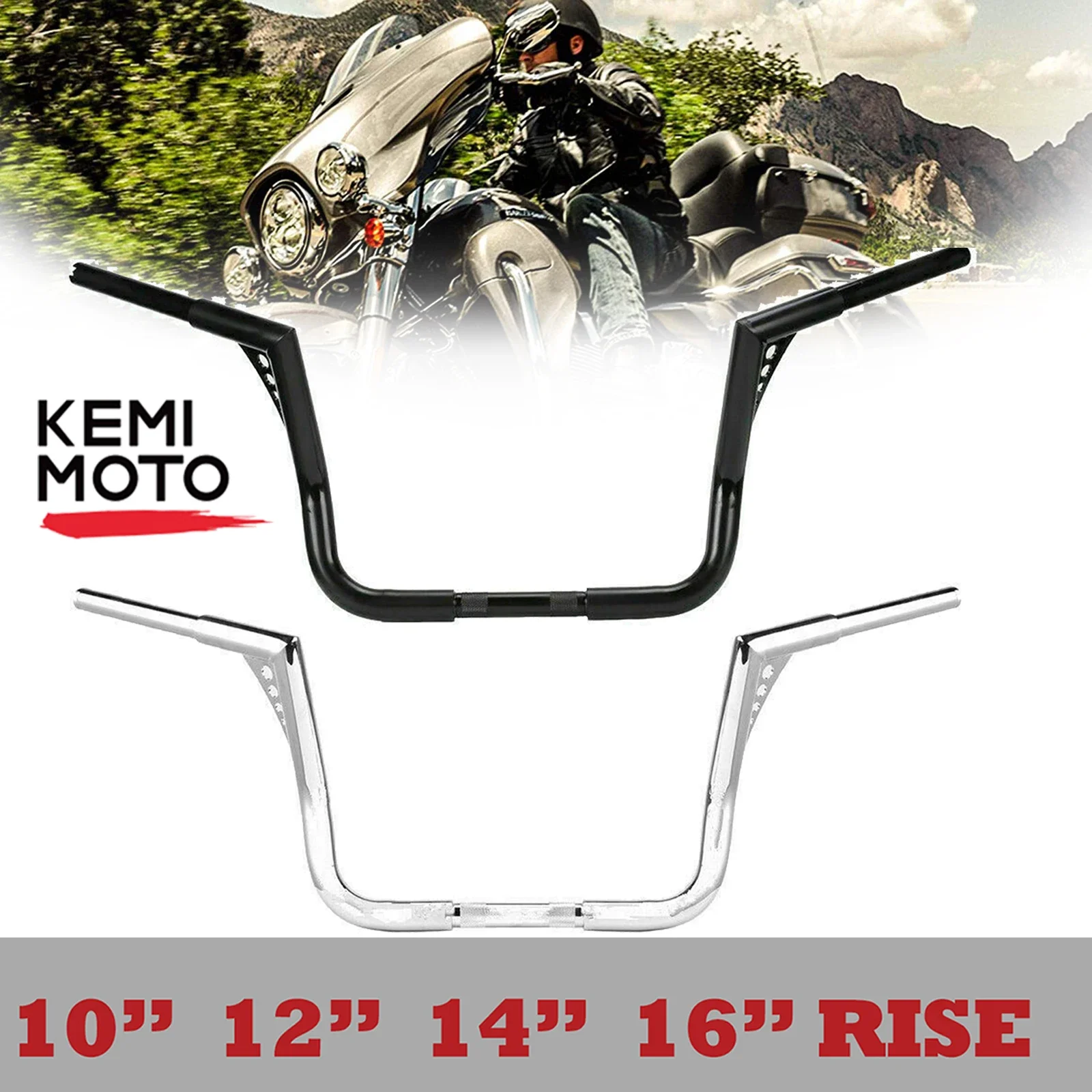 

Подвесные вешалки KEMIMOTO для Ape 16 дюймов, подвесные вешалки для Ape Z, руль для Electra Glide Street Glide Ultra Limited 1-1/4 дюйма