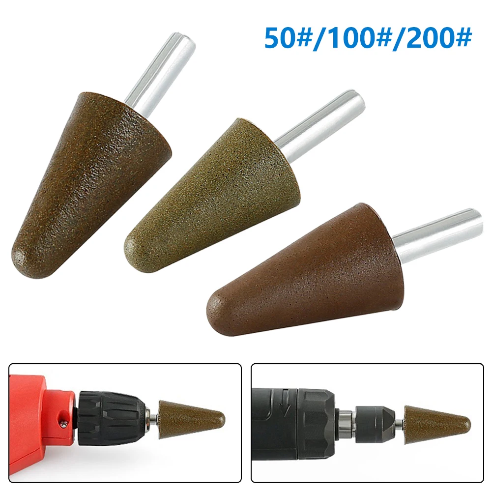 

3 шт., конические алмазные шлифовальные диски, 50/100/200 Грит