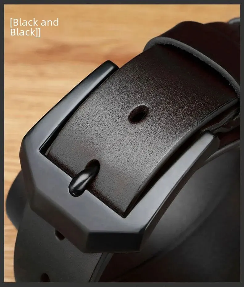 1pc Männer Leder Gürtel Clips Kupfer Nadel Schnalle Modische Casual Stil Business Vielseitig Einfache High-end-Gefühl – Detail 8