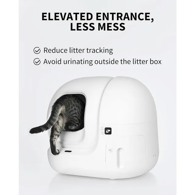 PETKIT Elevated Entrance Fence for PuraMax Self-Cleaning Cat Litter Box Anti-Leak Urine and Cat Litter Baffle for Pura Max 3