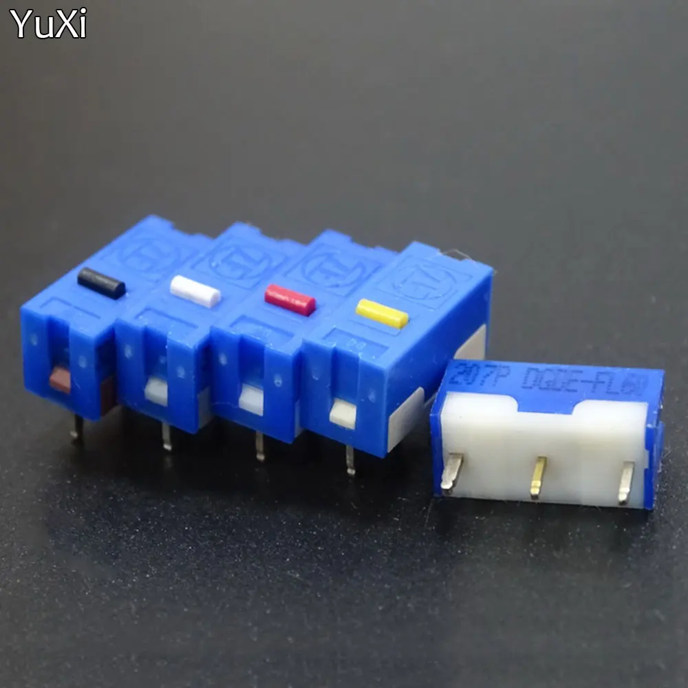 

YuXi 10Pcs Micro Switch ZF Gold Dot Red Dot White Dot Black Dot DGAE DGBE Microswitch Button Maintenance Accessories Switches