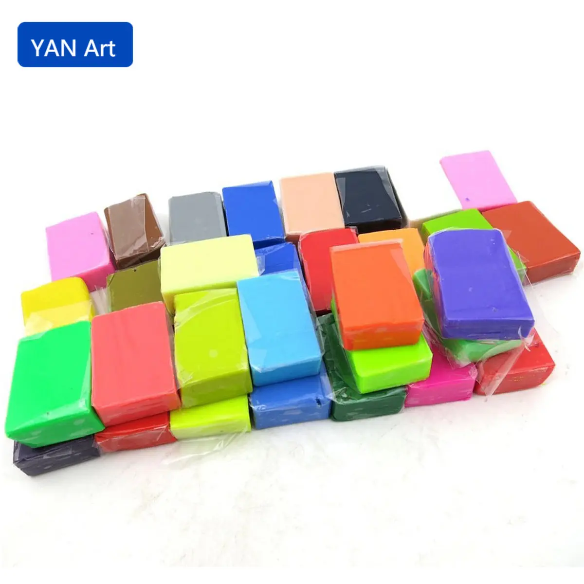 24pcs Diy Oven Bake Polymer Clay Modeling Moulding Intelligence Toys