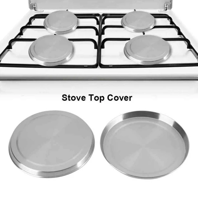Electric Stove Burner Covers Rustproof Stainless Steel Round Oven