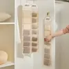 New 7 Grid Underwear Storage Bag Hanging Wall-mounted Sock Organizer Behind The Door Accessories Wardrobe Hanging Organizer 3