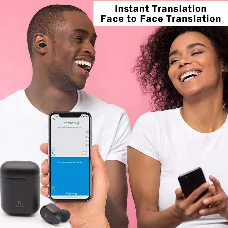 NEW Peiko S Translation Headphones 50+ Languages instant Translate Smart Voice Translator Wireless Bluetooth Translator Earphone