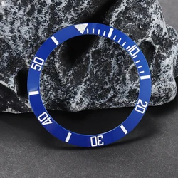 Ceramic Alloy Watch Bezel Insert Ring for 38mm (Blue White)