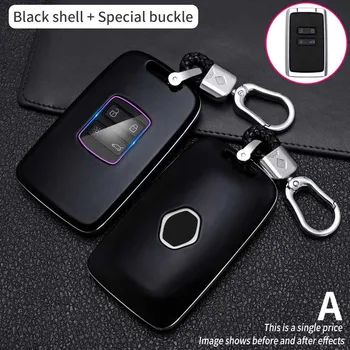 Portachiavi per Auto in fibra di carbonio per Renault Megane 3 Clio 4 5 Captur Trafic Kangoo Twingo Laguna Scenic accessori Auto - Portachiavi per Auto in fibra di carbonio per Renault Megane 3 Clio 4 5 Captur