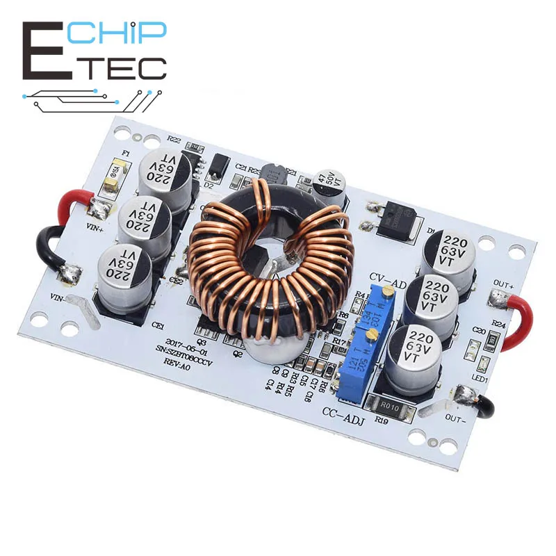 

600W Aluminum Plate DC-DC Boost Converter Adjustable 10A Step Up Constant Current Power Supply Module Led Driver For Arduino