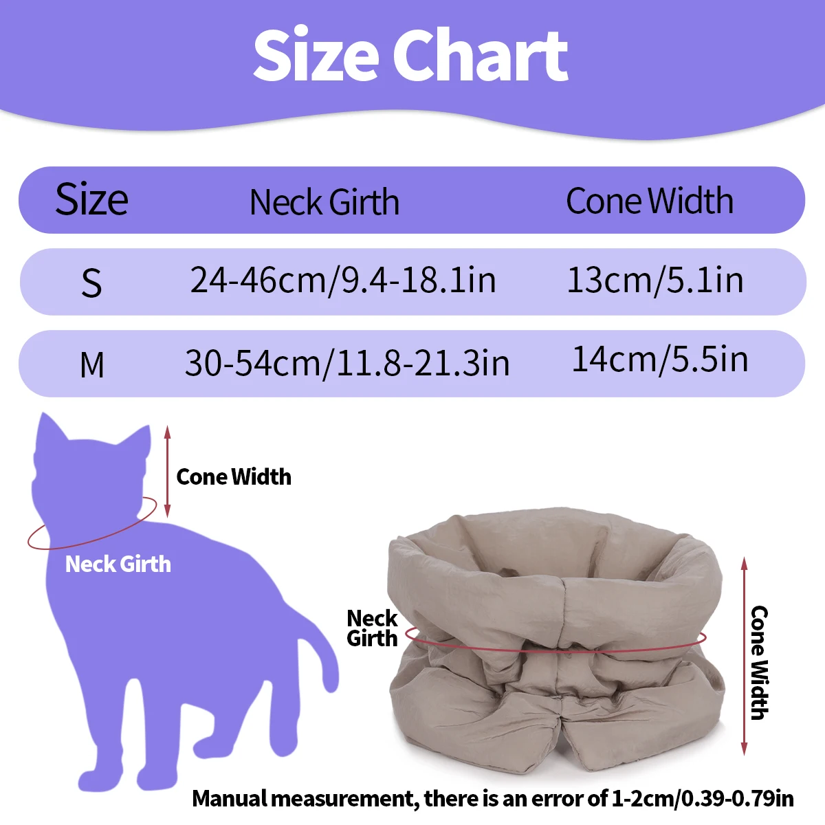 Soft Inflatable Cat Recovery Collar