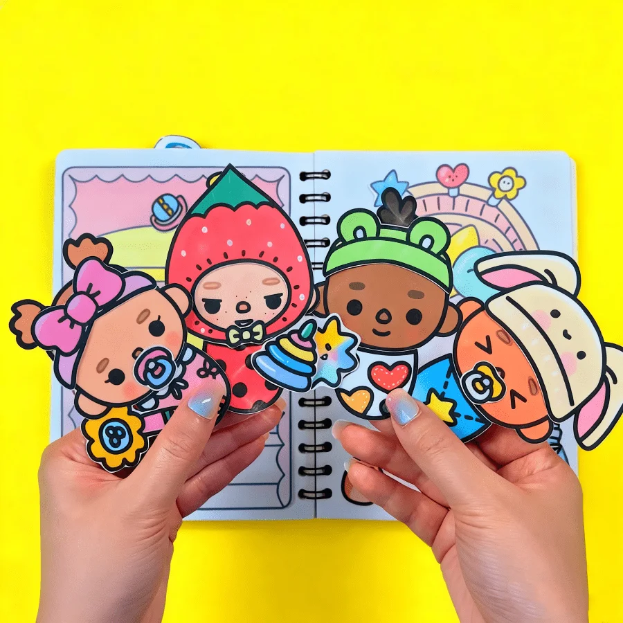 Taking Care of Children with DIY Puzzle Toys, Quiet Handmade Books, and Free DIY Material Sets to Combine Children's Toys